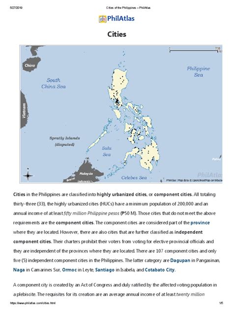 philippines cities and provinces|Cities of the Philippines – PhilAtlas.